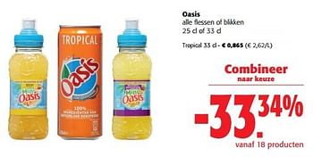Promoties Oasis tropical - Oasis - Geldig van 31/05/2023 tot 13/06/2023 bij Colruyt