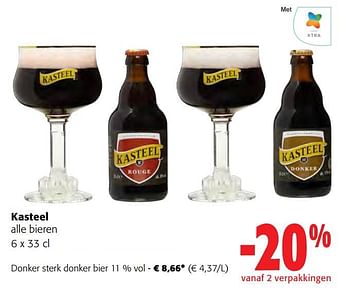 Promoties Kasteel donker sterk donker bier - Kasteelbier - Geldig van 31/05/2023 tot 13/06/2023 bij Colruyt