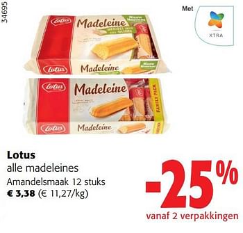 Promoties Lotus amandelsmaak - Lotus Bakeries - Geldig van 31/05/2023 tot 13/06/2023 bij Colruyt
