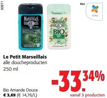 Promoties Le petit marseillais doucheproducten bio amande douce - Le Petit Marseillais - Geldig van 31/05/2023 tot 13/06/2023 bij Colruyt