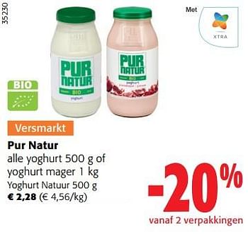 Promoties Pur natur yoghurt natuur - Pur Natur - Geldig van 31/05/2023 tot 13/06/2023 bij Colruyt