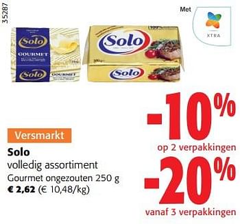 Promoties Solo gourmet ongezouten - Solo - Geldig van 31/05/2023 tot 13/06/2023 bij Colruyt