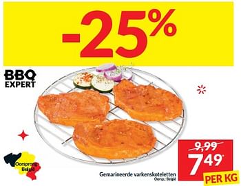 Promoties Gemarineerde varkenskoteletten - Huismerk - Intermarche - Geldig van 06/06/2023 tot 11/06/2023 bij Intermarche