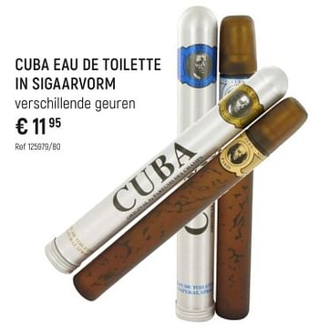 Promoties Cuba eau de toilette in sigaarvorm - Cuba Royale - Geldig van 02/06/2023 tot 11/06/2023 bij Freetime