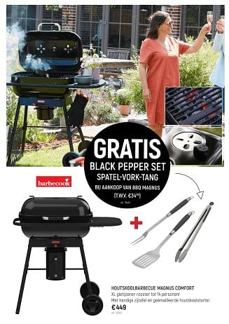 Promotions Houtskoolbarbecue magnus comfort - Barbecook - Valide de 02/06/2023 à 11/06/2023 chez Freetime