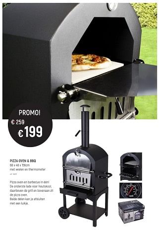 Promoties Pizza oven+bbq - Huismerk - Free Time - Geldig van 02/06/2023 tot 11/06/2023 bij Freetime
