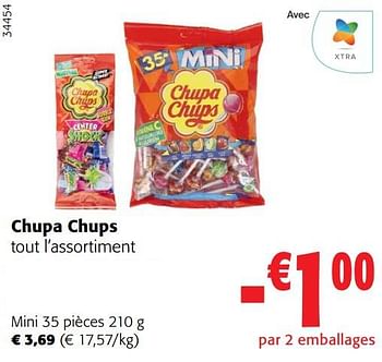 Promoties Chupa chups mini - Chupa Chups - Geldig van 31/05/2023 tot 13/06/2023 bij Colruyt