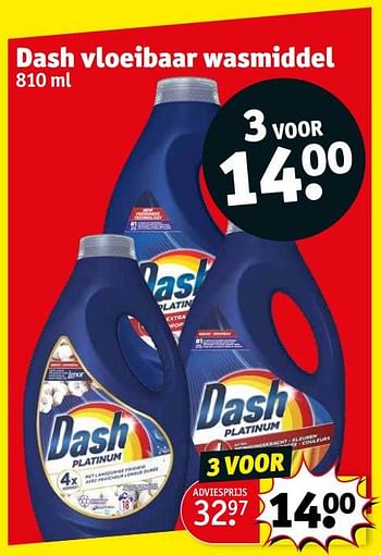 Promoties Dash vloeibaar wasmiddel - Dash - Geldig van 06/06/2023 tot 11/06/2023 bij Kruidvat