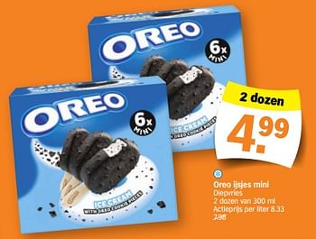 Promoties Oreo ijsjes mini - Oreo - Geldig van 05/06/2023 tot 11/06/2023 bij Albert Heijn