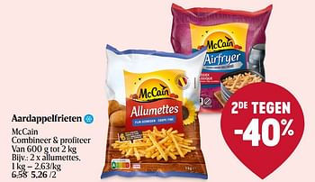 Promoties Aardappelfrieten mccain allumettes - Mc Cain - Geldig van 08/06/2023 tot 14/06/2023 bij Delhaize