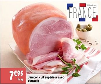Promotions Jambon cuit supérieur avec couenne - Produit Maison - Migros - Valide de 06/06/2023 à 11/06/2023 chez Migros
