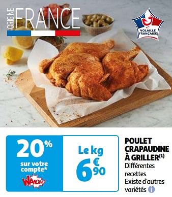 Promotions Poulet crapaudine à griller - Produit Maison - Auchan Ronq - Valide de 06/06/2023 à 12/06/2023 chez Auchan Ronq