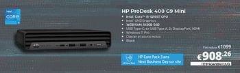 Promotions Hp prodesk 400 09 mini - HP - Valide de 01/06/2023 à 30/06/2023 chez Compudeals