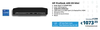 Promotions Hp prodesk 400 g9 mini - HP - Valide de 01/06/2023 à 30/06/2023 chez Compudeals