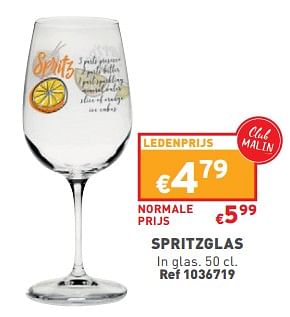 Promoties Spritzglas - Huismerk - Trafic  - Geldig van 07/06/2023 tot 12/06/2023 bij Trafic