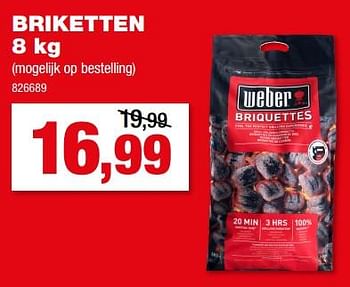 Promoties Briketten - Weber - Geldig van 21/04/2023 tot 30/06/2023 bij Hubo