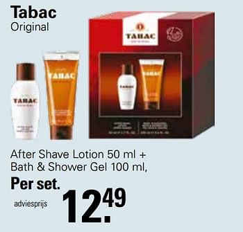 Promoties After shave lotion + bath + shower gel - tabac - Geldig van 31/05/2023 tot 17/06/2023 bij De Online Drogist