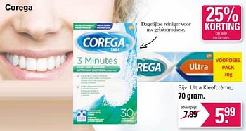 Promoties Corega ultra kleefcrème - Corega - Geldig van 31/05/2023 tot 17/06/2023 bij De Online Drogist