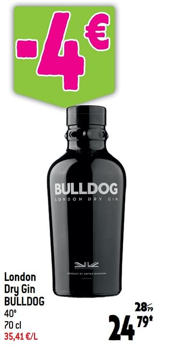 Promoties London dry gin bulldog - Bulldog - Geldig van 07/06/2023 tot 13/06/2023 bij Match