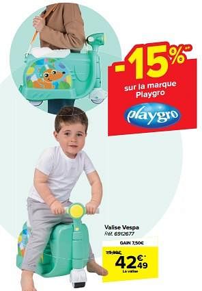 Promotions Valise vespa - Playgro - Valide de 07/06/2023 à 19/06/2023 chez Carrefour