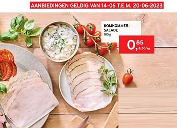 Promoties Komkommersalade - Huismerk - Alvo - Geldig van 14/06/2023 tot 27/06/2023 bij Alvo