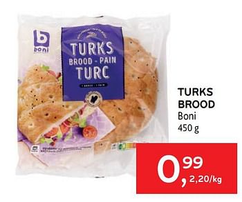 Promoties Turks brood boni - Boni - Geldig van 14/06/2023 tot 27/06/2023 bij Alvo