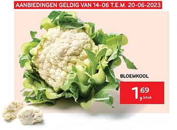 Promoties Bloemkool - Huismerk - Alvo - Geldig van 14/06/2023 tot 27/06/2023 bij Alvo
