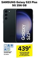 Promoties Samsung galaxy s23 plus 5g 256 gb - Samsung - Geldig van 07/06/2023 tot 19/06/2023 bij Carrefour