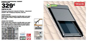 Promotions Fenêtre de toit - Velux - Valide de 02/06/2023 à 23/06/2023 chez Brico Depot