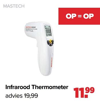 Promoties Infrarood thermometer - Mastech - Geldig van 05/06/2023 tot 01/07/2023 bij Baby-Dump