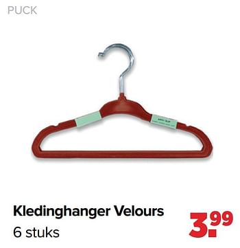 Promoties Kledinghanger velours - Puck - Geldig van 05/06/2023 tot 01/07/2023 bij Baby-Dump