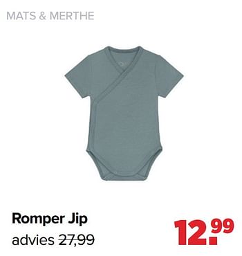 Promoties Romper jip - Mats & Merthe - Geldig van 05/06/2023 tot 01/07/2023 bij Baby-Dump