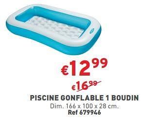 Promotions Piscine gonflable 1 boudin - Produit maison - Trafic  - Valide de 07/06/2023 à 12/06/2023 chez Trafic