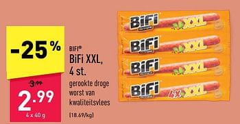 Promoties Bifi xxl - Bifi - Geldig van 12/06/2023 tot 23/06/2023 bij Aldi