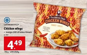 Promoties Chicken wings - Caribbean Style - Geldig van 14/06/2023 tot 20/06/2023 bij Lidl