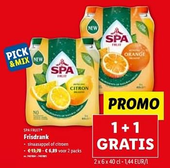 Promoties Frisdrank - Spa - Geldig van 14/06/2023 tot 20/06/2023 bij Lidl