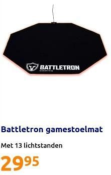 Promoties Battletron gamestoelmat - Battletron - Geldig van 07/06/2023 tot 13/06/2023 bij Action