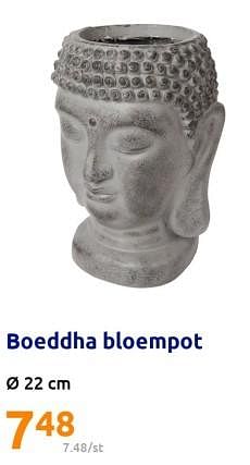 Promoties Boeddha bloempot - Huismerk - Action - Geldig van 07/06/2023 tot 13/06/2023 bij Action