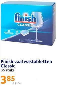 Promoties Finish vaatwastabletten classic - Finish - Geldig van 07/06/2023 tot 13/06/2023 bij Action