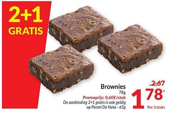 Promoties Brownies - Huismerk - Intermarche - Geldig van 13/06/2023 tot 18/06/2023 bij Intermarche