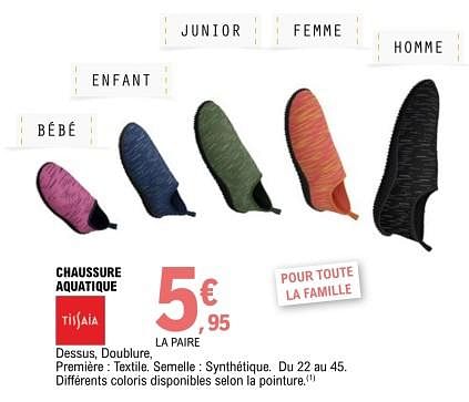 Chaussures leclerc tissaia hot sale