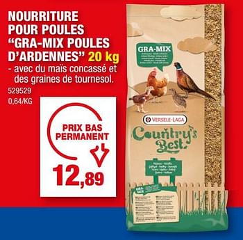 Promo Versele-laga gra-mix poules d'ardennes country's best chez