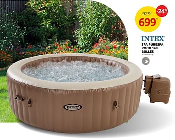 Promotions Spa purespa rond 140 bulles - Intex - Valide de 14/06/2023 à 26/06/2023 chez Brico