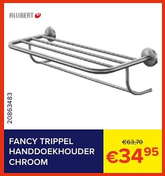 Promoties Fancy trippel handdoekhouder chroom - Allibert - Geldig van 01/06/2023 tot 30/06/2023 bij Euro Shop