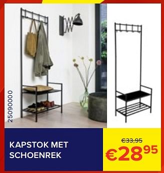 Promotions Kapstok met schoenrek - Produit Maison - Euroshop - Valide de 01/06/2023 à 30/06/2023 chez Euro Shop