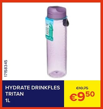 Promoties Hydrate drinkfles tritan - Sistema - Geldig van 01/06/2023 tot 30/06/2023 bij Euro Shop
