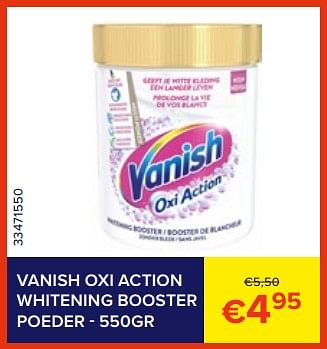 Promoties Vanish oxi action whitening booster poeder - Vanish - Geldig van 01/06/2023 tot 30/06/2023 bij Euro Shop
