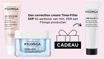 Promoties Een correction cream time-filler 5xp bij aankoop van min. €69 aan filorga producten - Filorga - Geldig van 12/06/2023 tot 18/06/2023 bij ICI PARIS XL