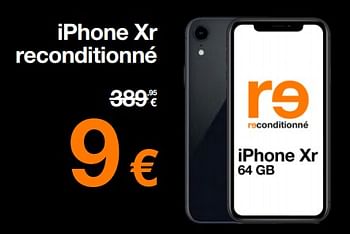 Promotions Apple refurbished iphone xr - Apple - Valide de 01/06/2023 à 12/06/2023 chez Orange