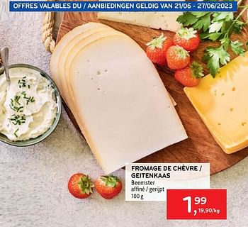Promotions Fromage de chèvre beemster - Beemster - Valide de 14/06/2023 à 27/06/2023 chez Alvo